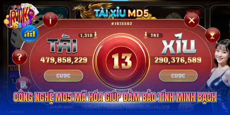 Công nghệ MD5 mã hóa giúp đảm bảo tính minh bạch 