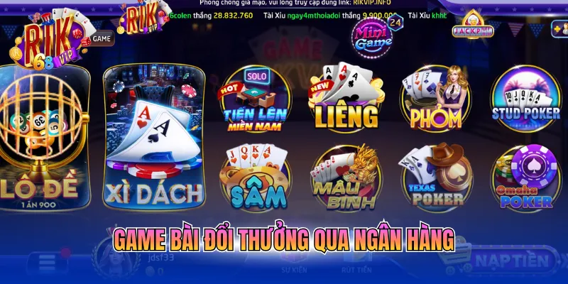 game bai doi thuong qua ngan hang