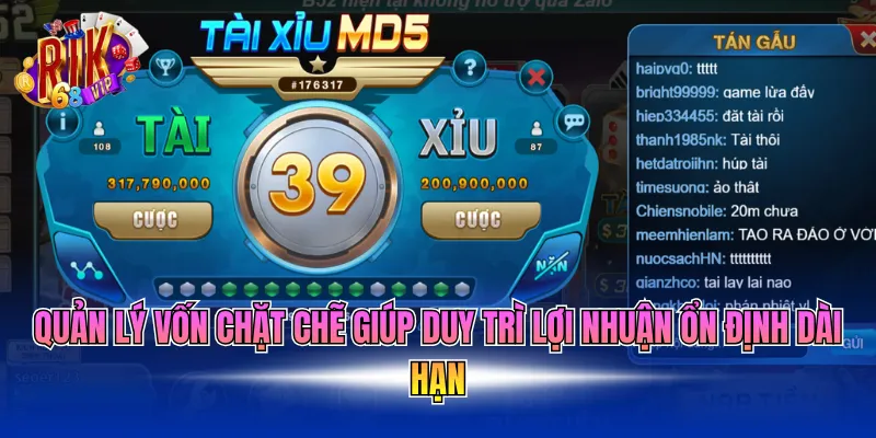 Quản lý vốn chặt chẽ giúp duy trì lợi nhuận ổn định dài hạn