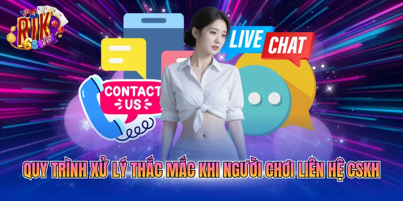 Quy trình xử lý thắc mắc khi người chơi liên hệ CSKH